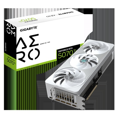  Gigabyte GeForce RTX 5070 Ti AERO OC 16G | NVIDIA | 16 GB | GeForce RTX 5070 Ti | HDMI ports quantity 1 | PCI-E 5.0