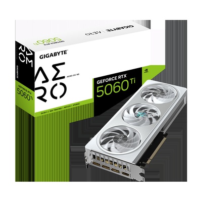  Gigabyte GeForce RTX 5060 Ti AERO OC 8G | NVIDIA | 8 GB | GeForce RTX™5060 Ti | GDDR7 | HDMI ports quantity 1 | PCI-E 5.0