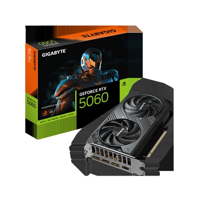  Gigabyte GeForce RTX 5060 WINDFORCE MAX OC 8G | NVIDIA | 8 GB | GeForce RTX 5060 | GDDR7 | HDMI ports quantity 1 | PCI-E 5.0