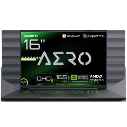  Gigabyte AERO X16 1TH-93EEC94AH 16 QHD+ AMD Ryzen AI 7/16GB/1TB/RTX 5050/Win11 Home/ENG kbd/Grey/2Y Warranty | Gigabyte