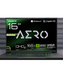  Gigabyte AERO X16 1TH-93EEC94AH 16 QHD+ AMD Ryzen AI 7/16GB/1TB/RTX 5050/Win11 Home/ENG kbd/Grey/2Y Warranty | Gigabyte  Hover