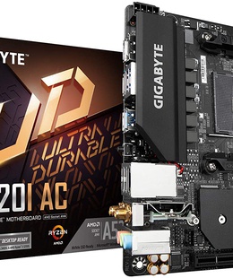  Gigabyte | A520I AC | Processor family AMD | Processor socket AM4 | DDR4 DIMM | Memory slots 2 | Number of SATA connectors 4 | Chipset AMD A | Mini ITX  Hover