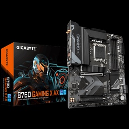  Gigabyte | B760 GAMING X AX 1.1 M/B | Processor family Intel | Processor socket  LGA1700 | DDR5 DIMM | Memory slots 4 | Supported hard disk drive interfaces 	SATA