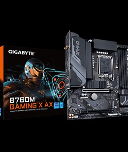  Gigabyte B760M GAMING X AX | Processor family Intel | Processor socket LGA1700 | DDR5 DIMM | Supported hard disk drive interfaces SATA  Hover