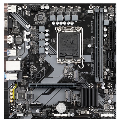  Gigabyte | B760M H DDR4 1.0 M/B | Processor family Intel | Processor socket LGA1700 | DDR4 DIMM | Memory slots 2 | Supported hard disk drive interfaces SATA
