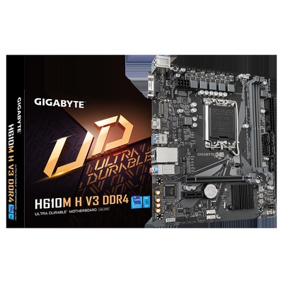  Gigabyte | H610M H V3 DDR4 | Processor family Intel | Processor socket LGA1700 | DDR4 DIMM | Supported hard disk drive interfaces M.2