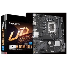  Gigabyte H610M D3W DDR4 | Processor family Intel | Processor socket LGA1700 | DDR4 | Supported hard disk drive interfaces M.2