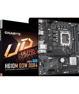  Gigabyte H610M D3W DDR4 | Processor family Intel | Processor socket LGA1700 | DDR4 | Supported hard disk drive interfaces M.2  Hover