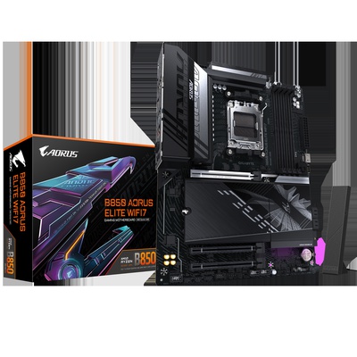  Gigabyte B850 A ELITE WF7 | Processor family AMD | Processor socket AM5 | DDR5 | Supported hard disk drive interfaces SATA