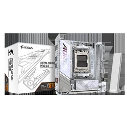 Gigabyte X870I AORUS PRO ICE | Processor family AMD | Processor socket AM5 | DDR5 SDRAM | Supported hard disk drive interfaces M.2