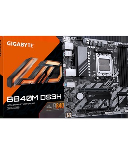  Gigabyte B840M DS3H | Processor family AMD | Processor socket AM5 | DDR5 | Supported hard disk drive interfaces SATA  Hover