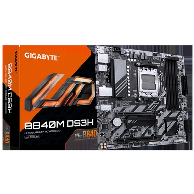  Gigabyte B840M DS3H | Processor family AMD | Processor socket AM5 | DDR5 | Supported hard disk drive interfaces SATA