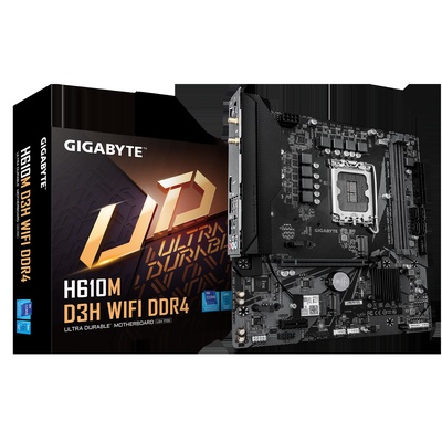  Gigabyte H610M D3H WIFI DDR4 | Processor family Intel | Processor socket LGA1700 | Supported hard disk drive interfaces SATA