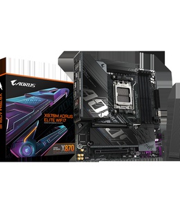  Gigabyte X870M AORUS ELITE WIFI7 | Processor family AMD | Processor socket AM5 | DDR5 | Supported hard disk drive interfaces SATA  Hover