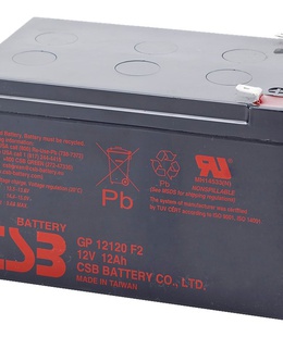  CSB Battery Battery 12V 12Ah F2 Pb | GP12120  Hover