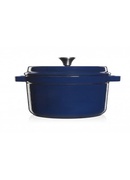  GRAND FEU | Pot | FEUDARKBLUE | 4.7 L | Cast iron | Dark blue | Lid included Hover