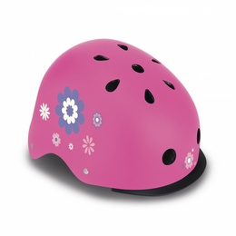  Globber Helmet Elite Lights Flowers  507-310 Pink
