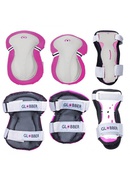 GLOBBER elbow and knee pads PROTECTIVE JUNIOR  DEEP PINK XS RANGE B ( 25-50KG )