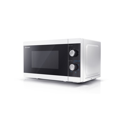 Mikroviļņu krāsns Sharp | Microwave Oven | YC-MS01E-W | Free standing | 800 W | White