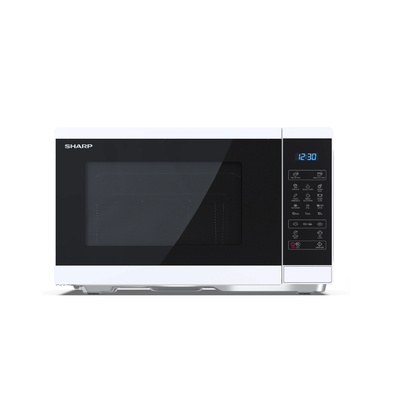 Mikroviļņu krāsns Sharp | Microwave Oven with Grill | YC-MG252AE-W | Free standing | 25 L | 900 W | Grill | White