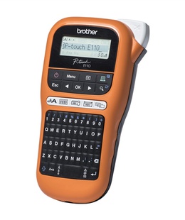  Brother PTE110VP | Thermal | Label Printer | Orange  Hover