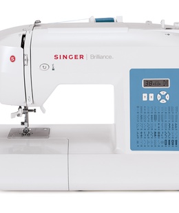 Singer | Sewing Machine | 6160 Brilliance | Number of stitches 60 | Number of buttonholes 6 | White  Hover