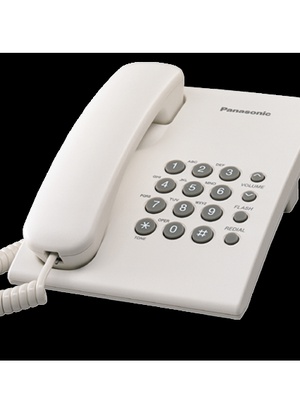  Panasonic | Corded | KX-TS500FX | White | 150 x 200 x 96 mm | 475 g  Hover