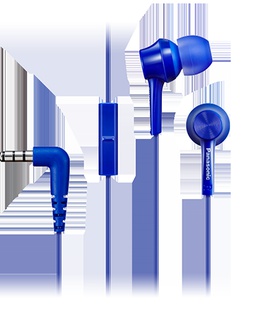 Austiņas Panasonic | Canal type | RP-TCM115E-A | Wired | In-ear | Microphone | Blue  Hover