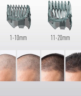  Panasonic | Hair clipper | ER-GC63-H503 | Cordless or corded | Wet & Dry | Number of length steps 39 | Step precise 0.5 mm | Black  Hover