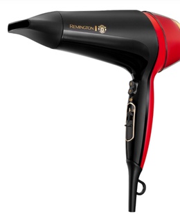 Fēns Remington Thermacare PRO 2400 Hair Dryer | D5755 | 2400 W | Number of temperature settings 3 | Ionic function | Diffuser nozzle | Black/Red  Hover