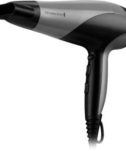 Fēns Remington Hair Dryer | D3190S | 2200 W | Number of temperature settings 3 | Ionic function | Diffuser nozzle | Grey/Black  Hover