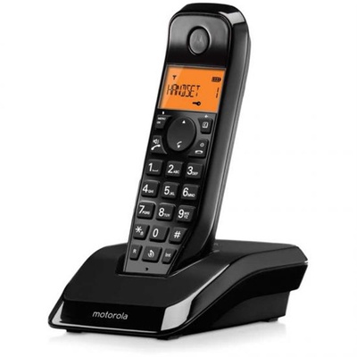  Motorola Digital Cordless Telephone | S1201B | Built-in display | Black