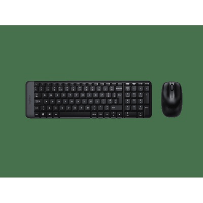 Tastatūra Logitech | Combo Wireless Keyboard and Mouse | MK220 | Keyboard and Mouse | Wireless | Mouse included | US | Black | N/A