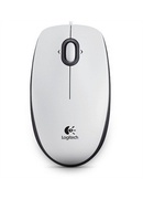 Pele Logitech B100 Portable Optical Mouse White