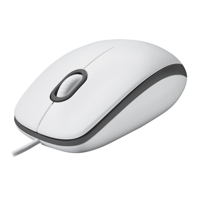 Pele Logitech | Mouse | M100 | Wired | USB-A | White