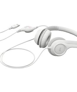 Austiņas Logitech | USB Computer Headset | H390 | Wired | Over-Ear | Microphone | Noise canceling | Off-white  Hover