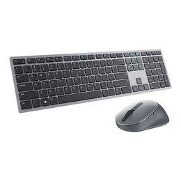 Tastatūra Premier Multi-Device Keyboard and Mouse | KM7321W | Wireless | Ukrainian | Titanium Gray | 2.4 GHz