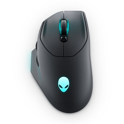 Pele Dell | Gaming Mouse | AW620M | Wired/Wireless | Alienware Wireless Gaming Mouse | Dark Side of the Moon