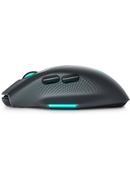 Pele Dell | Gaming Mouse | AW620M | Wired/Wireless | Alienware Wireless Gaming Mouse | Dark Side of the Moon Hover