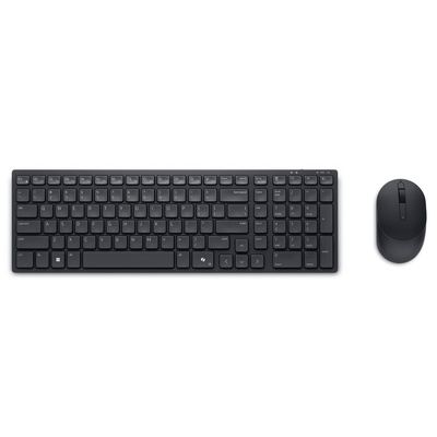 Tastatūra Dell | Silent Keyboard and Mouse | KM555 | Keyboard and Mouse Set | Wireless | Russian (QWERTY) | Black | 2.4 GHz