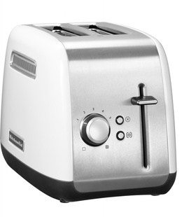 Tosteris KitchenAid Classic Toaster | 5KMT2115EWH | Power 1100 W | Number of slots 2 | Housing material Metal | Stainless Steel/White  Hover