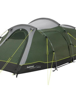 Outwell Two Room Tunnel Tent | Earth 3 Plus | 3 person(s) | Green  Hover