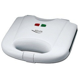  Adler | Waffle maker | AD 311 | 700 W | Number of pastry 2 | Belgium | White