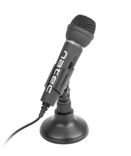 Austiņas Natec | Microphone | NMI-0776 Adder | Black | Wired  Hover