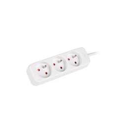  Lanberg Cable Power Strip 3M 3X French Outlets Quality-Grade Copper | PS0-03E-0300-W