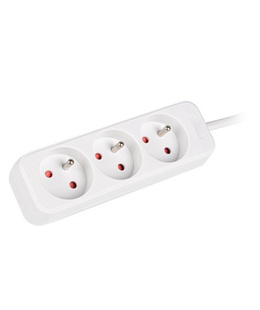  Lanberg Cable Power Strip 3M 3X French Outlets Quality-Grade Copper | PS0-03E-0300-W  Hover