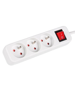  Lanberg Cable Power Strip 3M 3X French Outlets with Switch  Hover