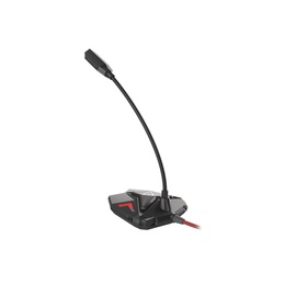 Austiņas Genesis | Gaming microphone | Radium 100 | Black and red | USB 2.0