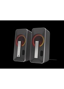 Genesis | Computer Speaker | Helium 100BT RGB | Bluetooth | Silver/Black | Gaming Speakers | Wireless connection