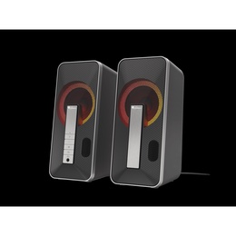 Genesis | Computer Speaker | Helium 100BT RGB | Bluetooth | Silver/Black | Gaming Speakers | Wireless connection